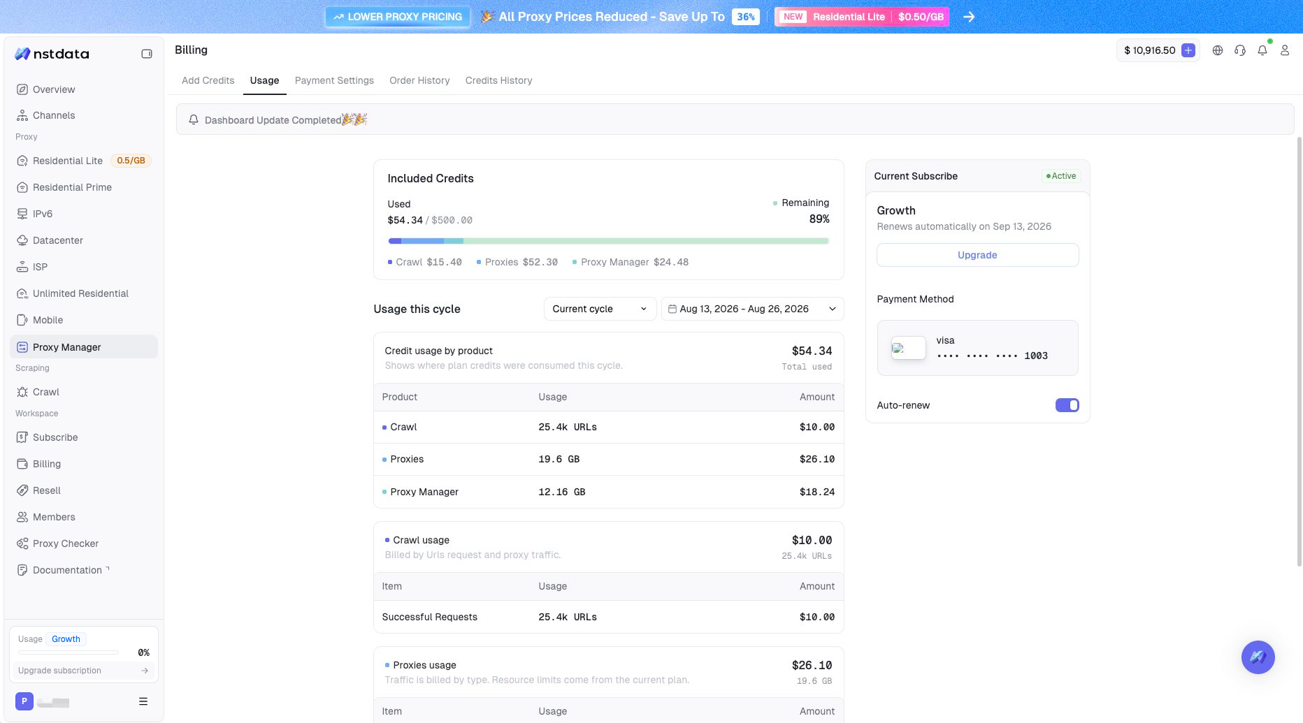 Pricing / Billing